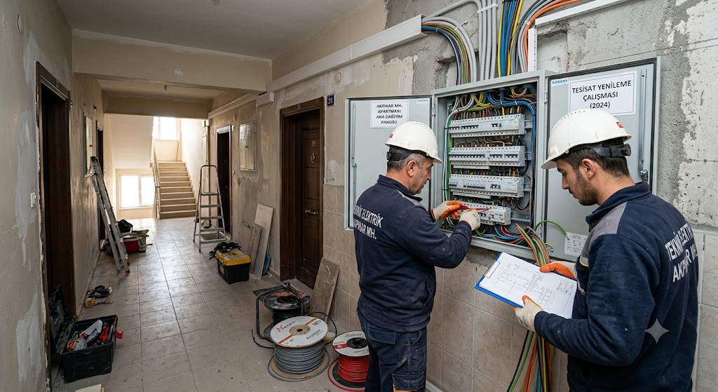 Akpınar Mahallesi Elektrik Pano Yenileme ve Tesisat Tadilat